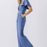 Flounce Sleeve Jumpsuit