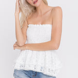 Strapless Tube Lace top