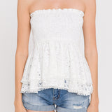 Strapless Tube Lace top