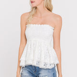 Strapless Tube Lace top