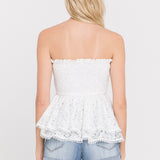 Strapless Tube Lace top