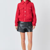 Double Pocket Tweed Jacket