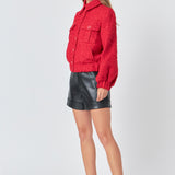 Double Pocket Tweed Jacket