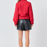 Double Pocket Tweed Jacket