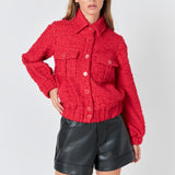 Double Pocket Tweed Jacket