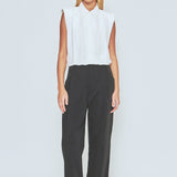 Pintuck Details Sleeveless Blouse