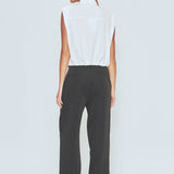 Pintuck Details Sleeveless Blouse
