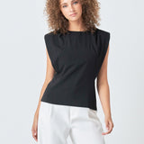 Sleeveless Pleated Top