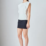 Sleeveless Pleated Top