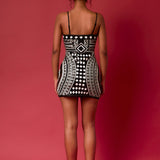 Beading Sequins Mini Dress