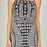 Beaded Sequin Mini Dress