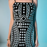Beaded Sequin Mini Dress