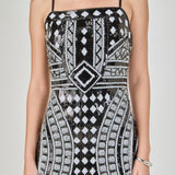 Beaded Sequin Mini Dress