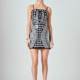 Beading Sequins Mini Dress