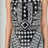 Beaded Sequin Mini Dress