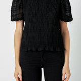 Textured Puff Sleeve Top