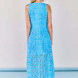 Iris Textured Sleeveless Maxi Dress