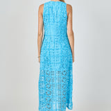 Iris Textured Sleeveless Maxi Dress