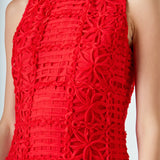 Textured Sleeveless Maxi Dress