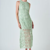 Textured Sleeveless Maxi Dress