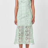 Textured Sleeveless Maxi Dress
