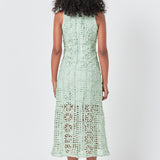 Textured Sleeveless Maxi Dress