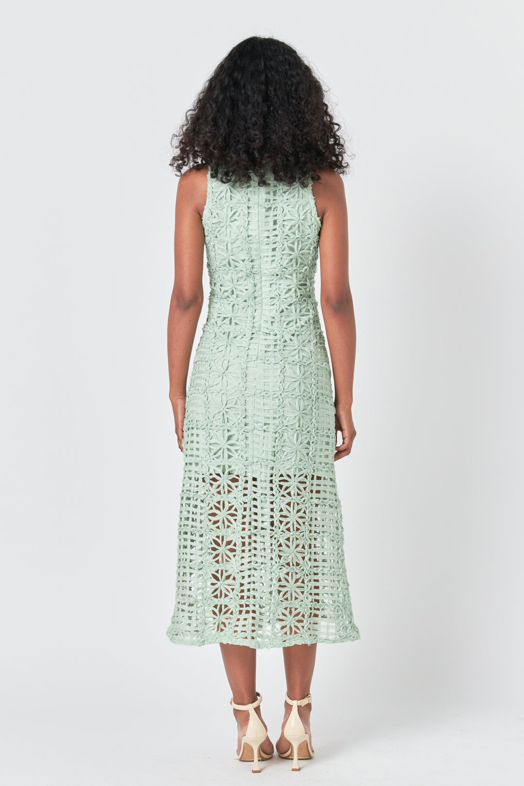 Textured Sleeveless Maxi Dress – Endless Rose