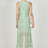 Textured Sleeveless Maxi Dress