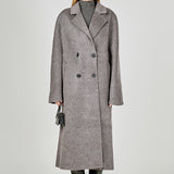 Double Breasted Handmade Blend Maxi Coat