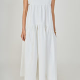 Evelyn Sleeveless Textured Cutout Maxi Dress