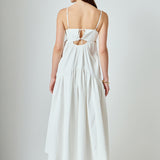 Evelyn Sleeveless Textured Cutout Maxi Dress
