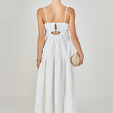 Evelyn Sleeveless Textured Cutout Maxi Dress