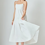Evelyn Sleeveless Textured Cutout Maxi Dress