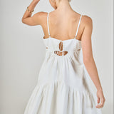 Evelyn Sleeveless Textured Cutout Maxi Dress