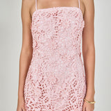 3D Sequined Lace Mini Dress
