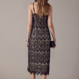 Pearl Beaded Midi Dress