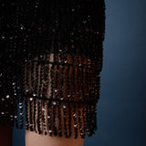 Sequined Tassel Mini Skirt