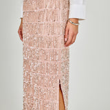 Sequins Tassel Midi Skirt