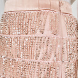 Sequins Tassel Midi Skirt
