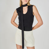 Knitted Neckband Top