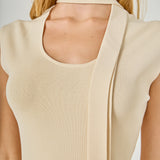 Knitted Neckband Top