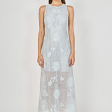 Textured Sleeveless Maxi Dress
