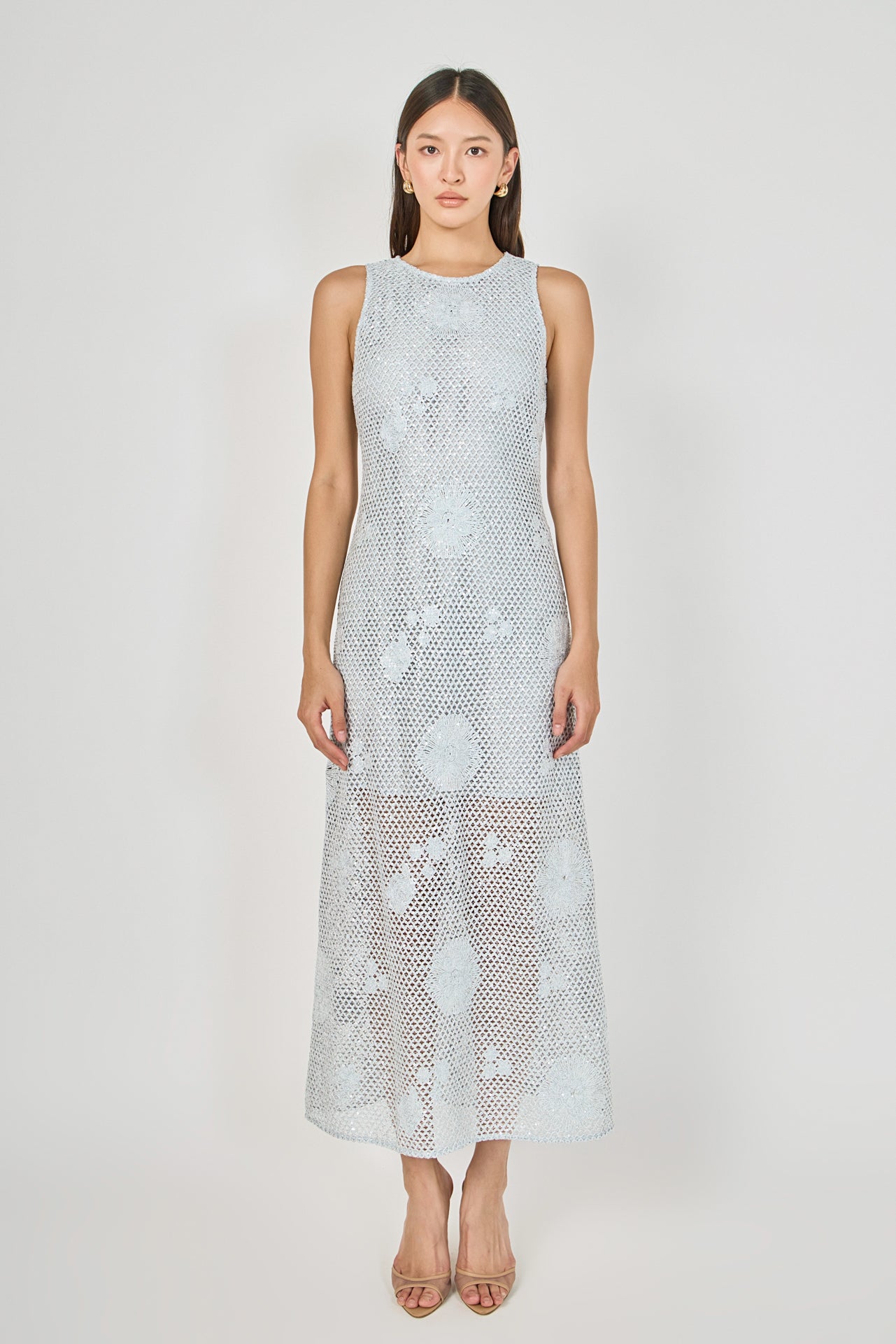 Textured Sleeveless Maxi Dress – Endless Rose Textured Sleeveless Maxi Dress – Endless Rose