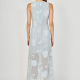 Textured Sleeveless Maxi Dress