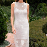 Textured Sleeveless Maxi Dress