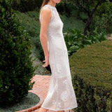 Textured Sleeveless Maxi Dress