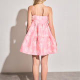 Floral Jacquard Mini Dress