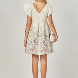 Jacquard Bow Mini Dress