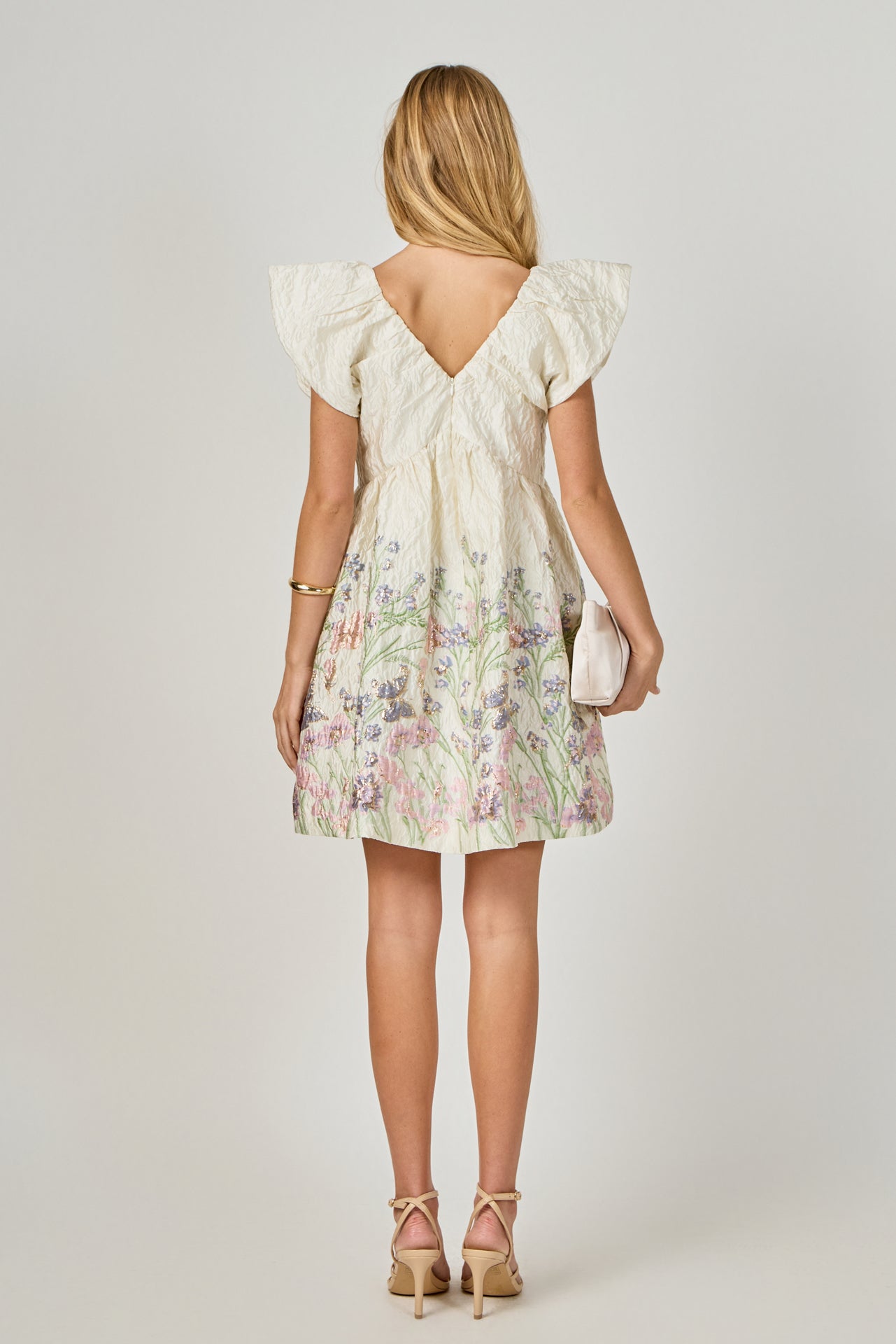 Jacquard Bow Mini Dress Endless Rose Jacquard Bow Mini Dress Endless Rose