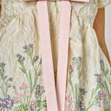 Jacquard Bow Mini Dress